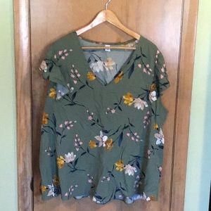 Old Navy cap sleeve blouse